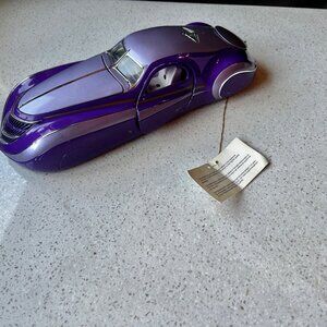Duesenberg 1993 Franklin Mint Purple & Silver Die-Cast Model Car 1:24 Scale